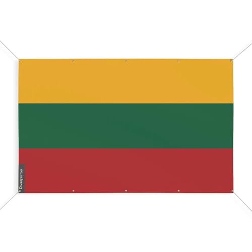 Drapeau Lituanie extérieur taille S pavillon 10 oeillets 90x135