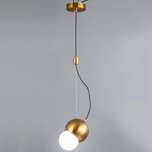 Chandelier de luxe léger italien doré LED dimmable 10W pour chambre