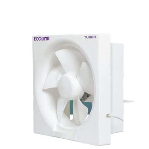 Image of EcoLink Turbo Exhaust Fan 250MM White,Powered By High-Efficiency Motor with Thermal Overload Protection, (TURBO250MM)