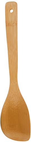 Helen's Asian Kitchen Colher de canto de bambu natural de 30,5 cm