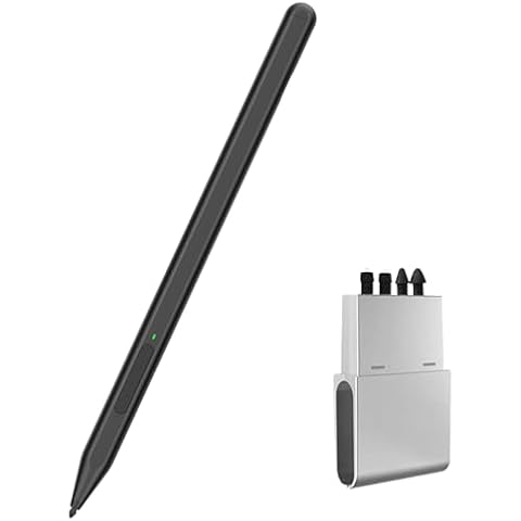 Milikilo Stylus Pen for Microsoft Surface Pro11/10/9/8/X/7+/6/5/4/3/Surface 3, Surface Go 3/2/1, Surface Laptop/Studio/Book 4/3/2/1 with Eraser Side Button,Palm Rejection,Replacement Tips (4 Pack) Cover