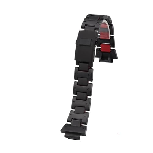 [�����ȓX] DW5600 GW-M5610 GA-2100 DW-6900�V���[�Y�u���X���b�g�ɓK�� �u���b�N�v���X�`�b�N�X�`�[���E�H�b�`�o���h �����Y�E�H�b�`�X�g���b�v(Black-red)