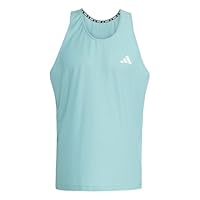 adidas Men's Own The Run Tank Top, Mint Ton, M