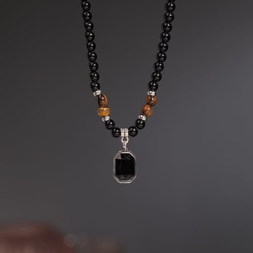 Image of SALTY ALPHA Anti Tarnish Stainless Steel Locket Neck Chain for Men | Stylish Pendant Necklace | Jewellery Accessories for Boys | Minimal Jewelry | Gifts for Boyfriend & Husband | Gift for Diwali, Christmas, Marriage, Birthday, Rakhi