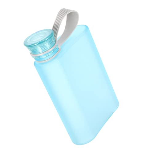 Totority ポータブル フラットウォーターボトル 軽量 漏れ防止 スポーツ用 薄型トラベル水筒 キャンプ ジム フィットネス対応