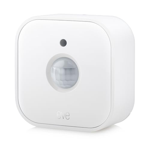 Eve Motion (Matter) Intelligenter Bewegungssensor mit Lichtsensor, IPX3 wasserdicht, automatische Aktivierung von Licht und Geräten, Gewinde