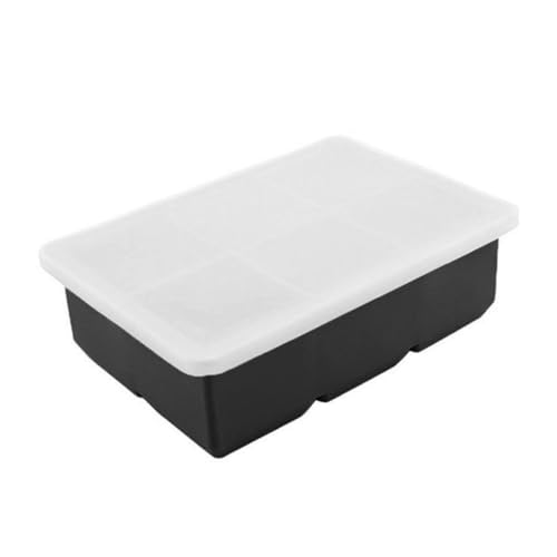 Bandeja para cubitos de hielo de silicona con tapa miniatura 1