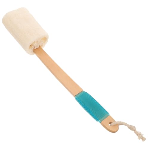 Hemobllo Cepillo Exfoliante Corporal con Esponja Lufa Antideslizante Mango para Uso Casa Suave y Duradero para Eliminar Piel Muerta y Promover Circulación