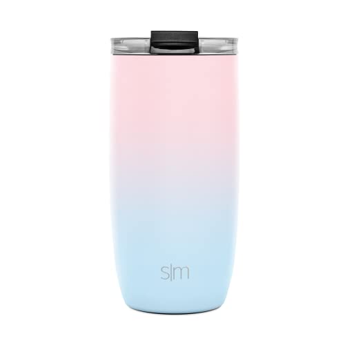 Simple Modern Travel Coffee Mug Tumbler with Clear Flip Lid | Reusable Insulated Stainless Steel Thermos Cold Brew Iced… - Imagen 3