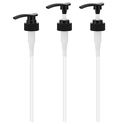 Image of Segbeauty Lotion Dispenser Pump Head, 3 Pack Shower Bottle Pump Replacement, Plastic Tube Pump Top Set Fits Bottle Neck 1.2in Shampoo and Conditioner Dispenser Bathroom Kitchen