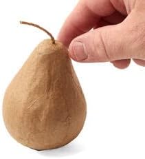 Factory Direct Craft Paper Mache Pears 12 Pieces - Ready to Decorate