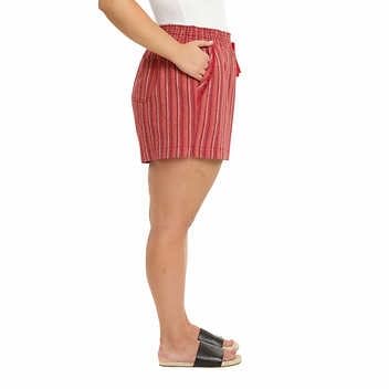 Briggs New York Women's Linen Blend Pull-On Summer Shorts with Pockets and Drawstring3