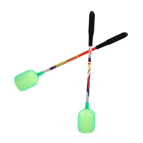 Hemoton 2pcs Stainless Steel Bait Thrower Extendable Pole for Outdoor Fishing Gear