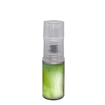 Edible glitter powder spray pump for cake decoration, chocolate paint, strawberries, Cake, Cupcake, drinks, jelly shot, and any dessert / 5 Gram Net/Food edible paint decoration. (Apple Green)