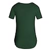 NQyIOS Top Tshirt for Women Cotton Short Sleeves Solid Color Outdoor Loose Causal Tshirt Women Running T Shirt #2