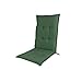 YIYI Coussin de chaise de jardin, antidérapant, pliable, inclinable, haut dossier, résistant à l'eau, coussin de chaise longue épais, avec attaches