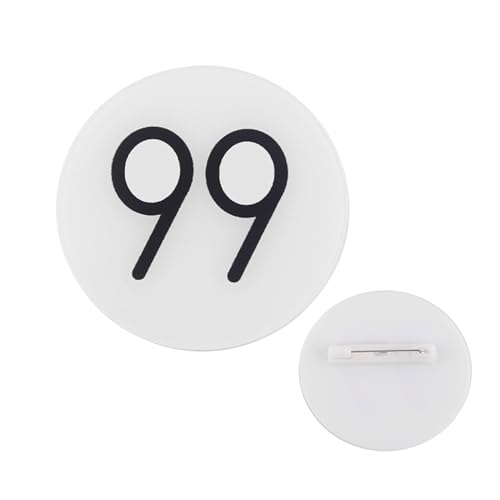Image of Number Badge Pin - 99 Pin - Cosplay Accessory