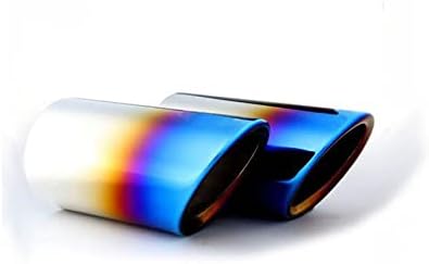 2Pcs Car Car Stainless Steel Tailpipe Trims Exhaust Muffler Tail Pipe Tip for Audi Q3 2012-2022