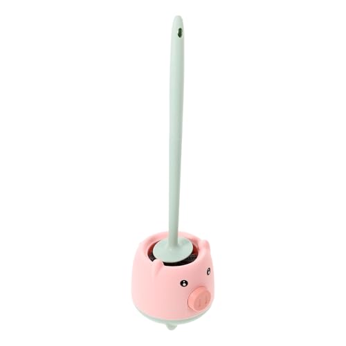 HOODANCOS Escobilla WC con Mango y Cerdas Suaves para Limpieza Eficaz sin Rayar Herramienta Multifuncional para Baño y Cocina con Base Estable Cepillo Inodoro Verde para Eliminar Manchas