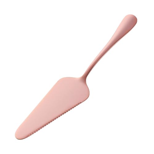 SUPVOX Pelle à Gâteau Dentelée en Acier Inoxydable 304, Ustensile de Pâtisserie Or Rose, Lame Crantée pour Pizza et Fromage, Outil de Cuisson Pratique Cuisine et Restauration