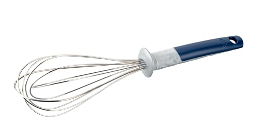 Tasty Schneebesen Ocean Blue aus hochwertigem Edelstahl 18/10, ergonomischer Griff, spülmaschinengeeignet, 31,5x7 cm – Perfekt für jede Küche