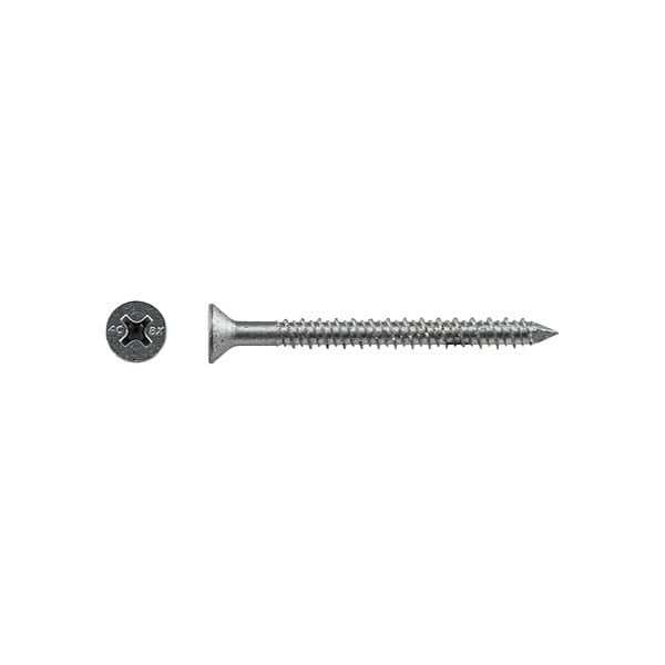Screw Anchor, 1/4 in Dia., Hex, 5 in L, Stainless Steel Climaseal, 100 PK, Mfr: 3460907-A