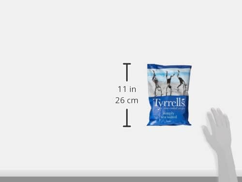 Tyrrells Lightly Sea Salted Sharing Crisps 150g (Pack of 10)