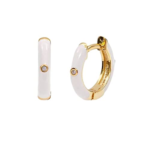 Boucles d'oreilles créoles Huggie en argent 925 de haute qualité pour femme