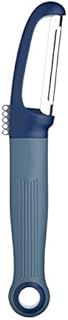 Colourworks CWBRSPEELBLU 2-in-1 Swivel Potato Peeler and Lemon Zester, Stainless Steel, Blueberry, 20 cm