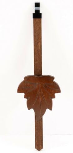 Generic Replacement for Cuckoo Clock Maple Leaf Pendulum New Brown Walnut Stain 2""
