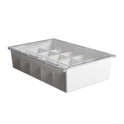 Garneck 透明プラスチック製下着収納ケース仕切り付き多機能靴下オーガナイザー用衣類整理ボックスクローゼット用