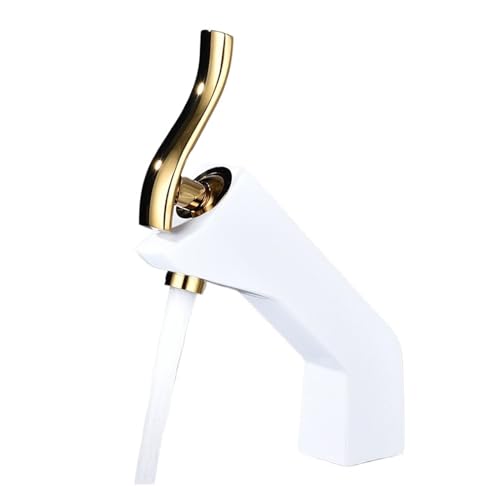 Robinet de lavabo et évier en laiton eau chaude et froide SLT192-W