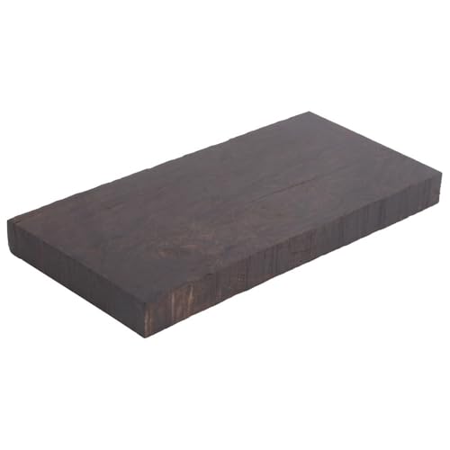 Black Ebony Lumber Blank – DIY Material Wood Timber Handle Plate for DIY Music Instrument and Tool Inlays Handicraft,Smooth Surface(120 * 60 * 10mm)