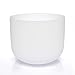 TERRITORY B Note Crown Chakra Quartz Frosted Crystal Singing Bowl 8 inch