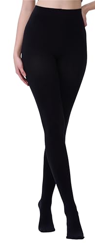 Image of DUCMODA Women's 70D Semi-Opaque Tights High Waist Solid Soft Stretch Pantyhose