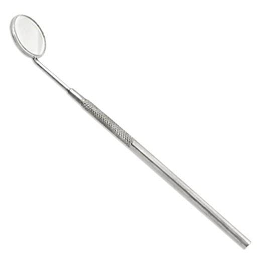 Alis Dental Mouth Mirror with Handle Stainless Steel 2 Piece (Pack of 2)