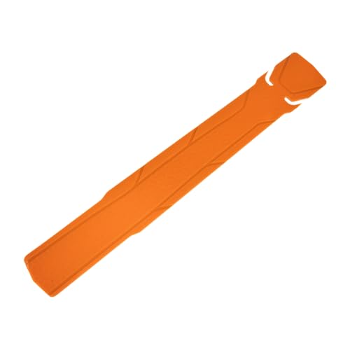 Protector de cuadro para bicicleta, calcomanías protectoras adhesivas para tubo inferior, PVC naranja, 39,5 x 6 cm miniatura 7