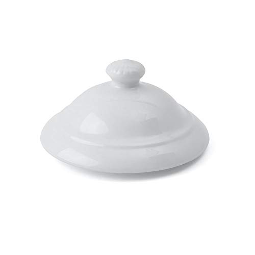Holst Porcelana LK 047 León sopera (0,50 L, con Tapa de Color Blanco, 13 x 13 x 7.3 cm