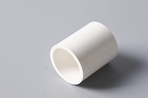 Rainbow Dream 1 Inch PVC Coupling Adapter Pipe Fitting (Socket x Socket) - 10 Pack, White