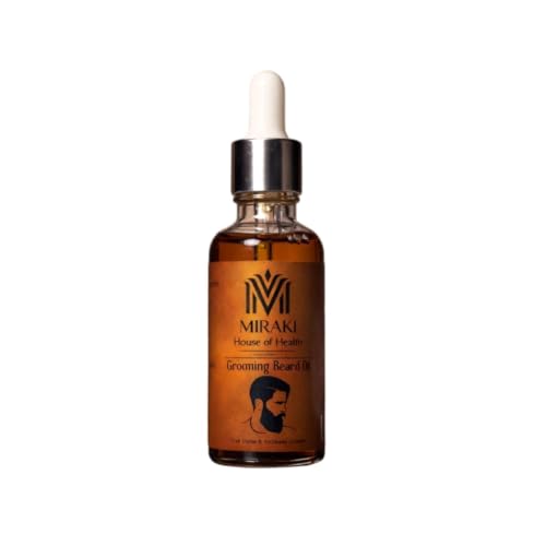 Image of Miraki Men Grooming Beard Oil for Shine and Growth, 30ML