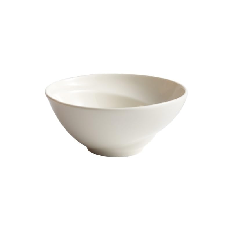 Ramen miski miska na owoce biała miska do zupy ceramiczna miska do makaronu chińska miska na ryż nadaje się do Ramen, Pho, Udon Salaterki Talerze obiadowe (S)