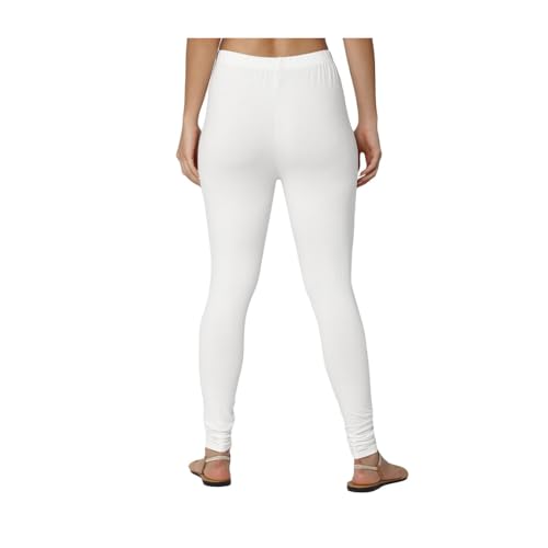 Image of Women's Slim Fit Cotton Lycra Churidar Leggings|Full Length|