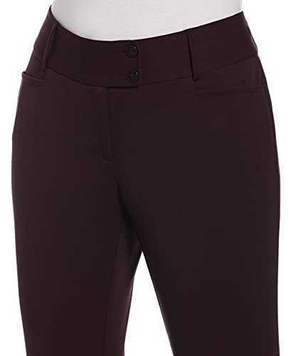 Rafaella Women's Petite Curvy Fit Gabardine Bootcut Dress Pants with Pockets, Soft Stretch Work Slacks, 27" & 30" Inseams3