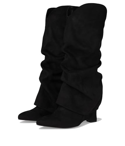 Nine West Amazin   Botas de media pantorrilla para mujer, negro (Black 002), 43 EU