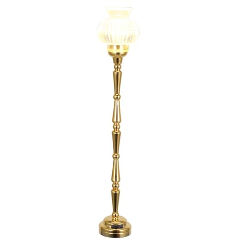 Lampe miniature pour maison de poupée LED créant un salon cosy à l'échelle 1/12