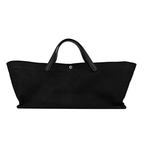 Image of M-ioi-M 2Pcs Set, Large /XL Tote Bag with Pouch for Women, Canvas or Genuine Leather Crossbody Shoulder Bag, Top Handle Purse
