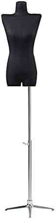 Female Tailors Dummy Mannequin Torso Mannequin Stand, Female Mannequin Torso, Shop Window Half Body Headless Woman Dress Form, Clothing Store Modern Style Display Props, Adjustable Metal Tri