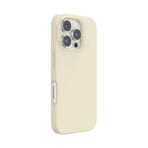 Image of POPSOCKETS Polycarbonate iPhone 16 Pro Protective Case Compatible with Magsafe, Phone Case for iPhone 16 Pro, Wireless Charging Compatible - Mist,Cream