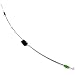Door Handle Latch Release Cable for 2004-2007 Compatible with Honda Accord 4Dr Sedan Passenger Right Front Replacement