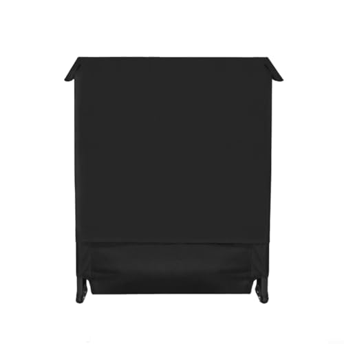 Fauhapyway Housse de lit pliable élastique anti-poussière avec cordon de serrage et protection en coton résistant à l'humidité pour lit de camping Noir 72 x 80 cm